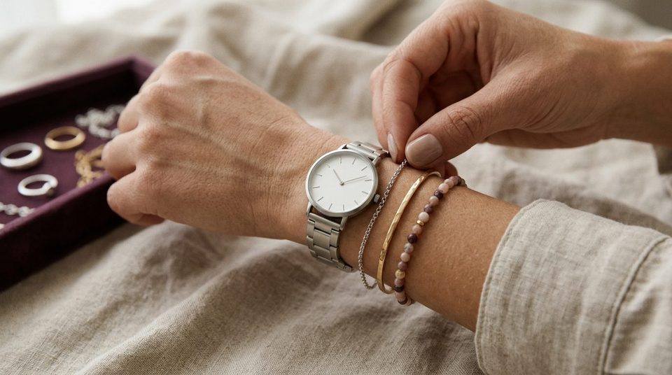Illustrationsfoto till guiden: Bära klocka och armband tillsammans — så undviker du repor och krockar